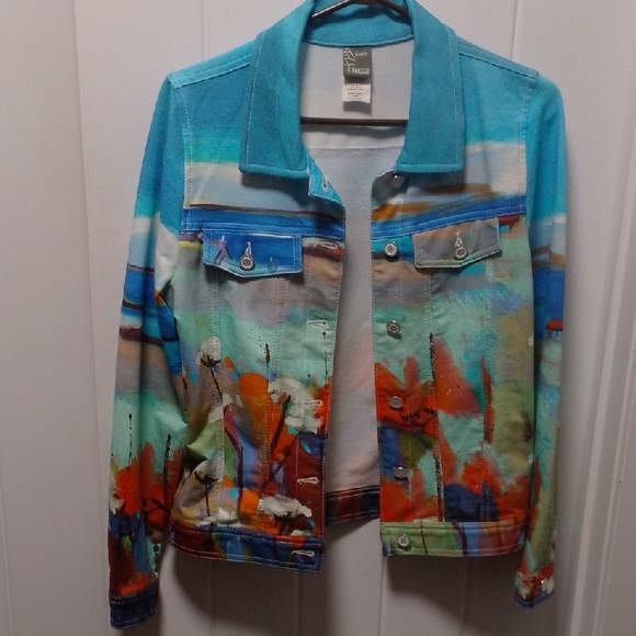 Dolcezza Jackets & Blazers - Vibrant Multicolor Art By Dolcezza Jacket